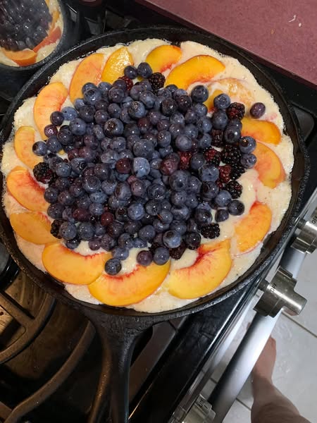 Triple Berry and Peach Skillet Cobbler: A Sweet Summer Harvest