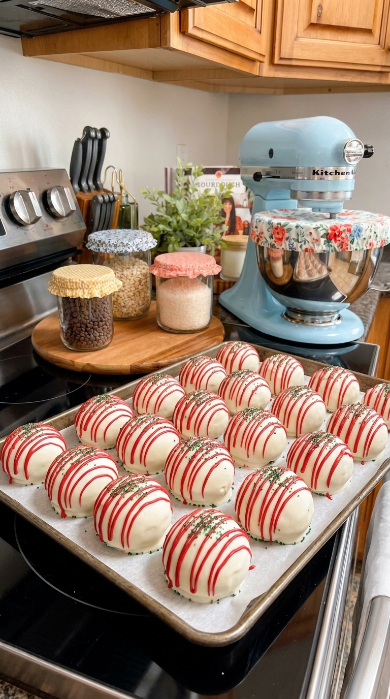 No-Bake Little Debbie Christmas Tree Cake Balls